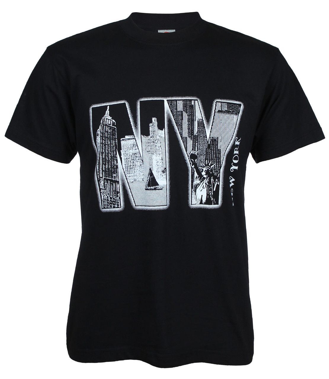 NY New York Iconic Detailed Black Tee